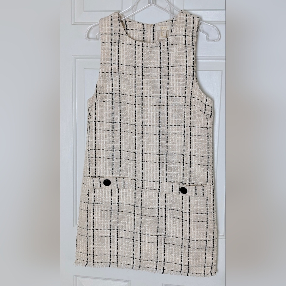Forever 21 Plaid Tweed Jumper Dress